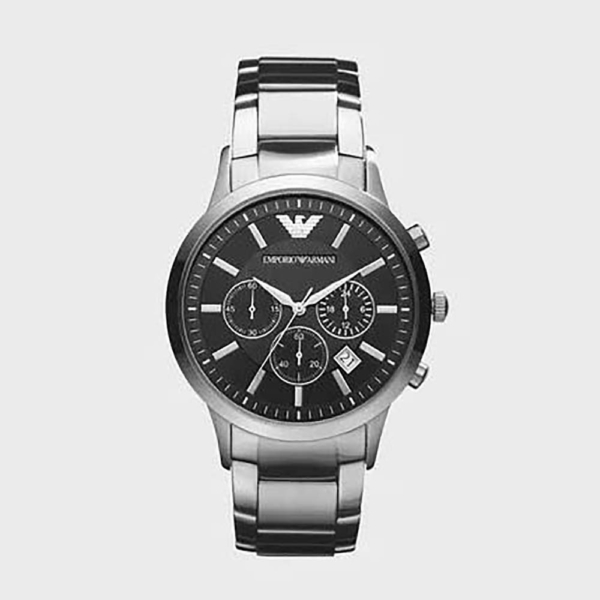 Armani Men Chronograph Stainless Steel Watch 43mm-Black (1)