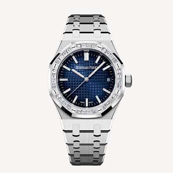 Audemars Piguet Men Royal Oak Selfwinding 39 mm in White Gold-Navy (1)