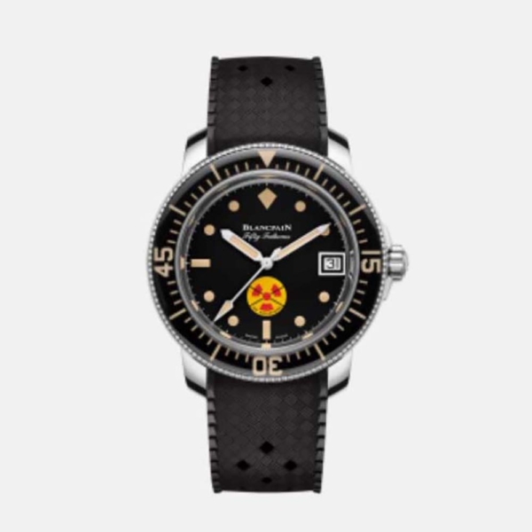 Blancpain Men Fifty Fathoms Automatique 40.3 mm in Steel-Black (1)