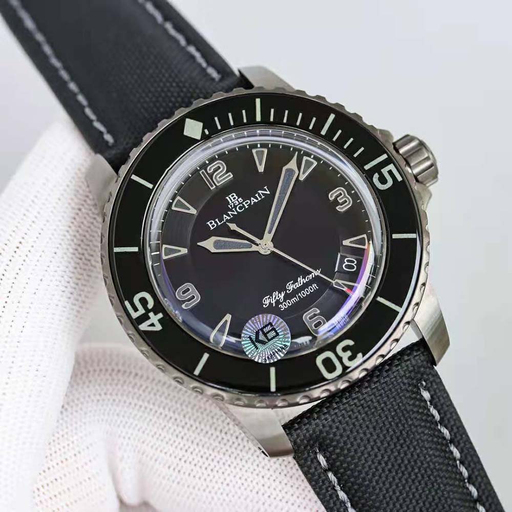 Blancpain Men Fifty Fathoms Fifty Automatic 45 mm in Steel-Black (2)