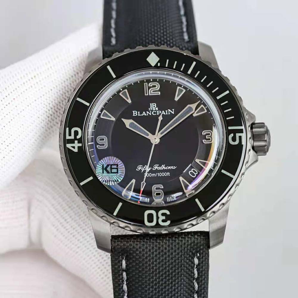 Blancpain Men Fifty Fathoms Fifty Automatic 45 mm in Steel-Black (3)