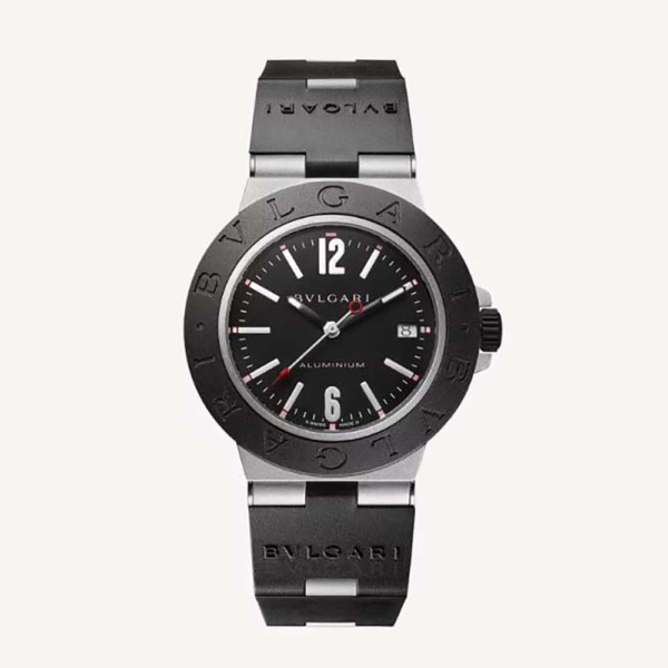 Bulgari Men Bvlgari Aluminium Watch Automatic Movement 40 mm in Aluminium Titanium (1)