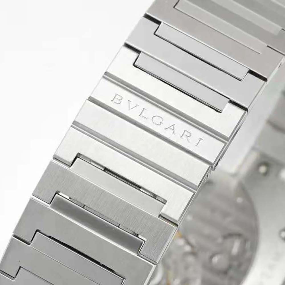Bulgari Men Octo Finissimo Automatic Winding 40 mm in Stainless Steel-Black (10)