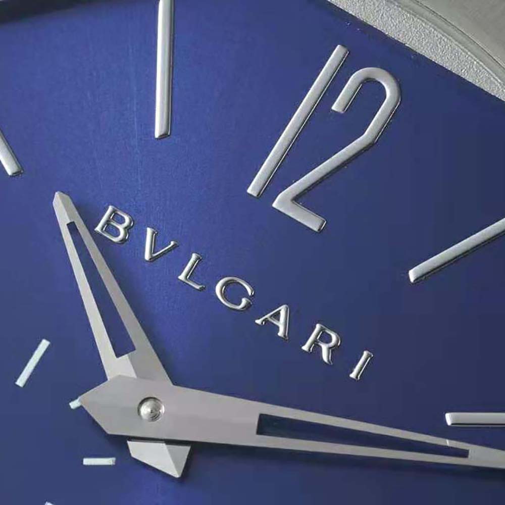 Bulgari Men Octo Finissimo Automatic Winding 40 mm in Stainless Steel-Navy (4)