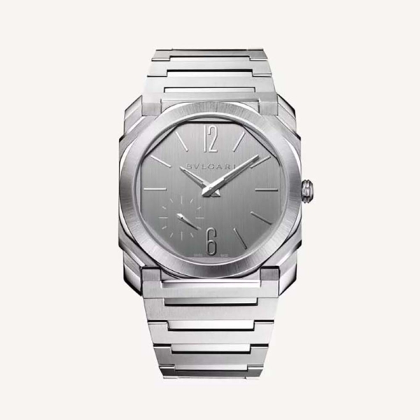 Bulgari Men Octo Finissimo Automatic Winding 40 mm in Stainless Steel-Silver (1)