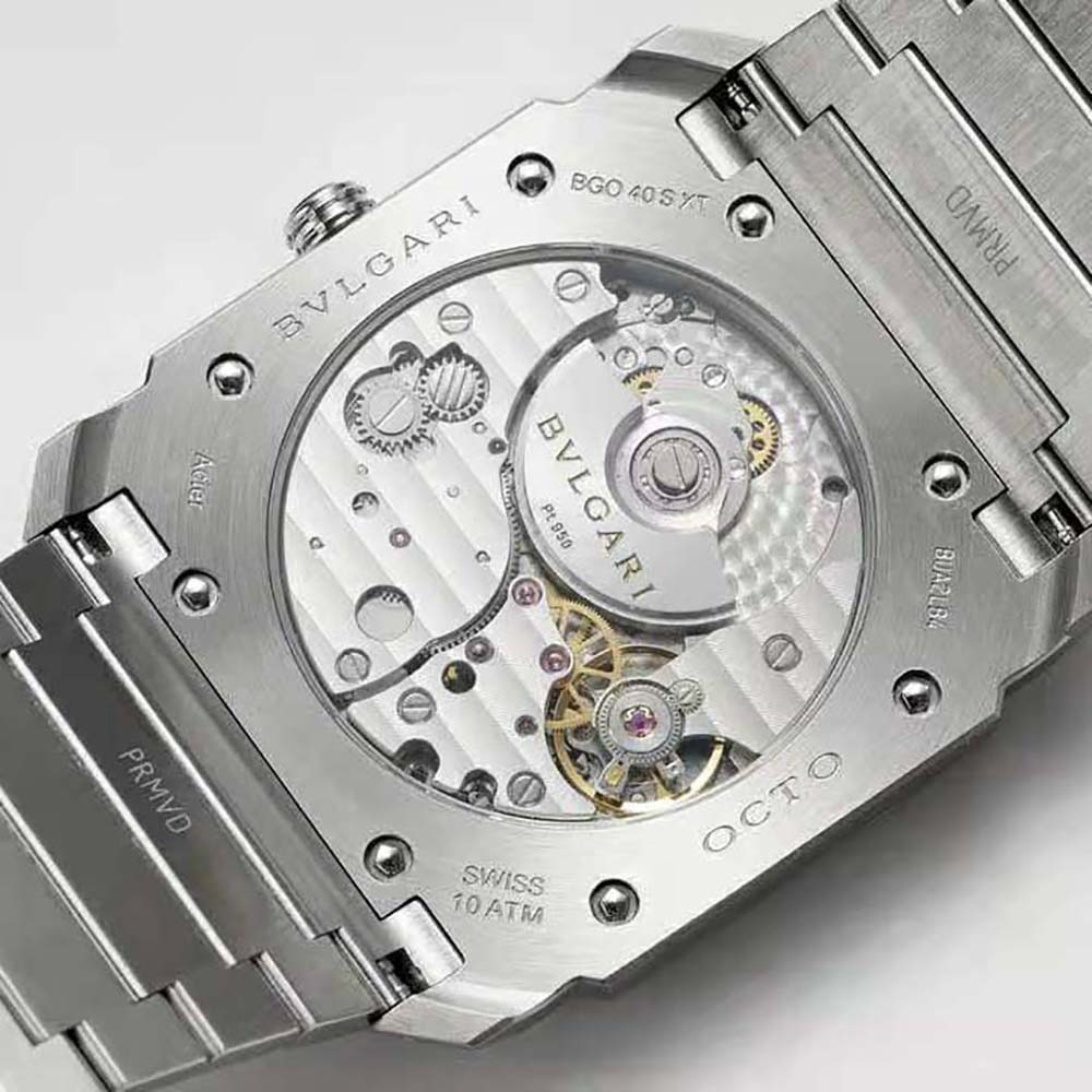 Bulgari Men Octo Finissimo Automatic Winding 40 mm in Stainless Steel-Silver (8)