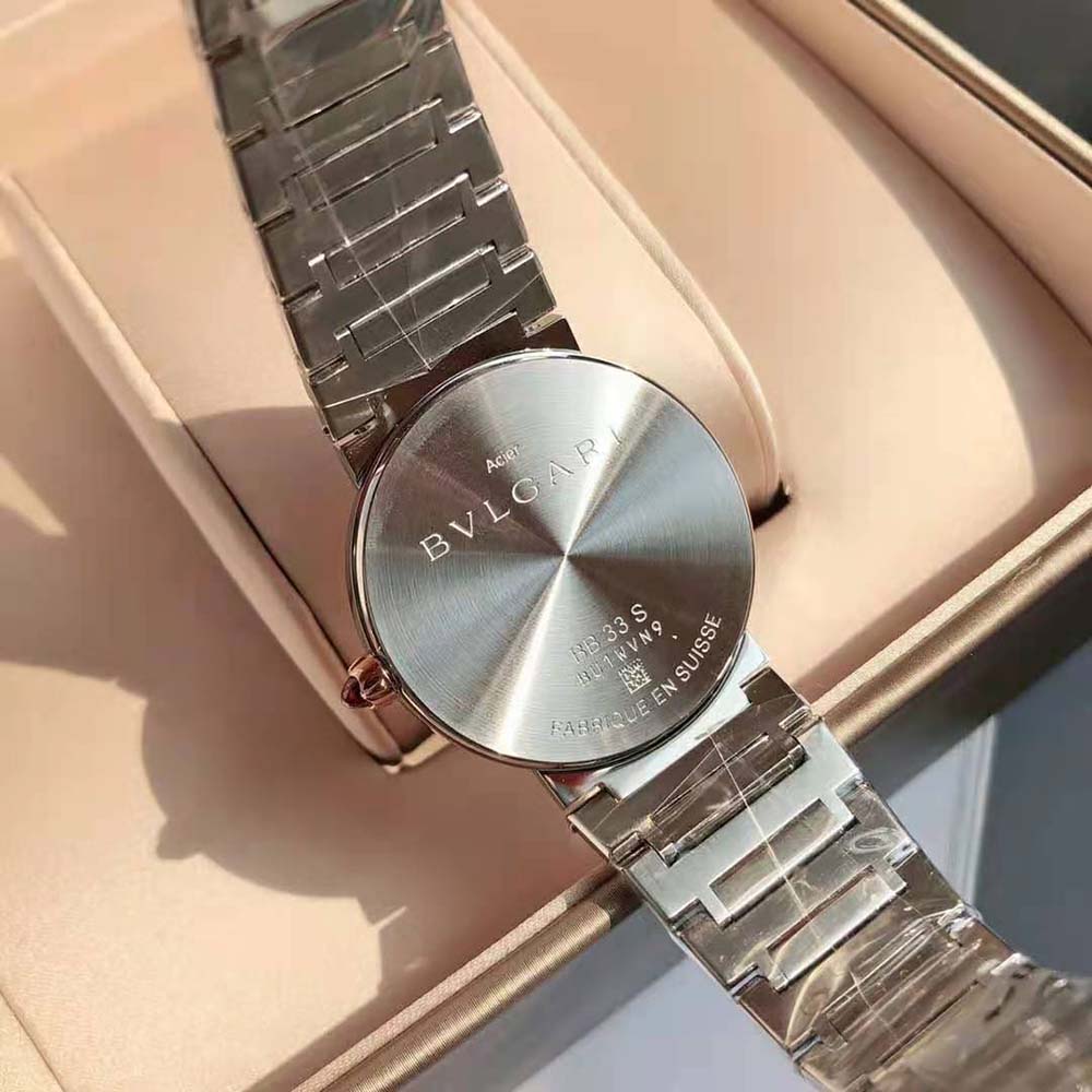 Bulgari Women Bvlgari Bvlgari Watch Quartz Movement 33 mm in Stainless Steel and Gold (8)