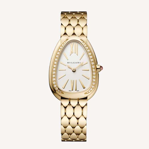 Bulgari Women Serpenti Seduttori Watch Quartz Movement 33 mm in Yellow Gold (1)