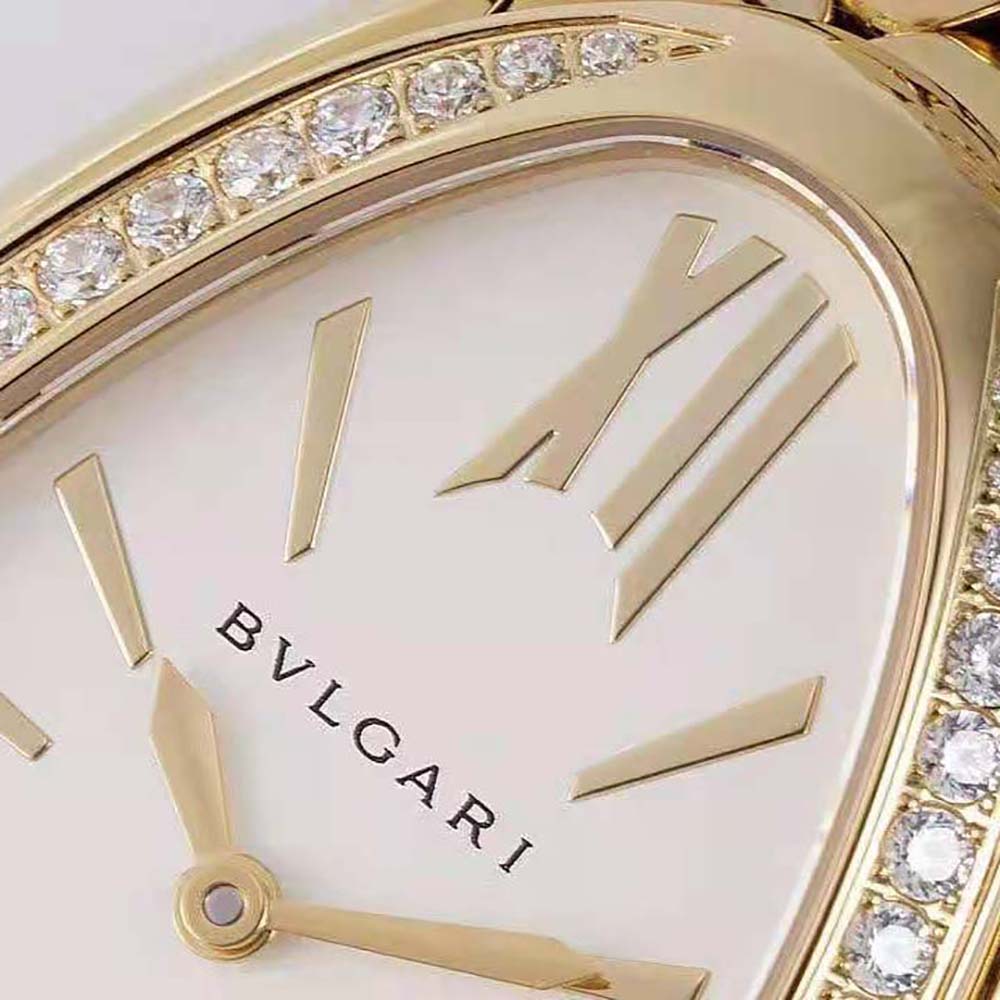 Bulgari Women Serpenti Seduttori Watch Quartz Movement 33 mm in Yellow Gold (6)