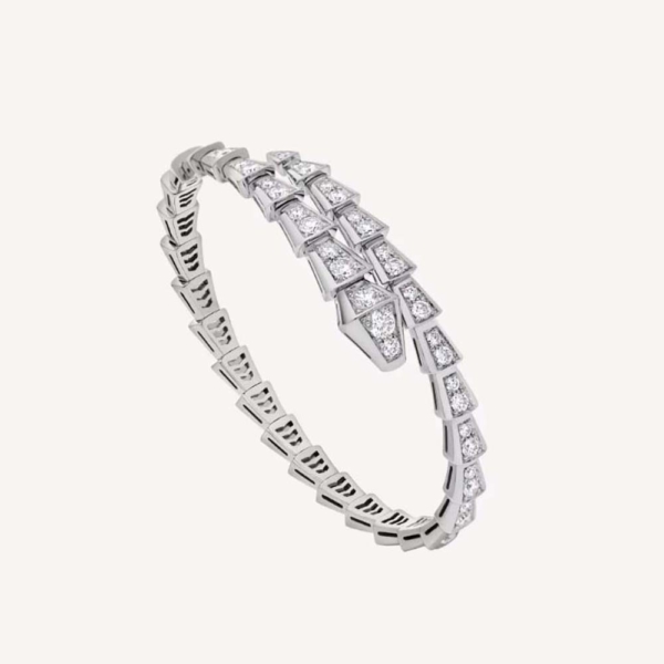 Bulgari Women Serpenti Viper Bracelet in 18 kt White Gold (1)