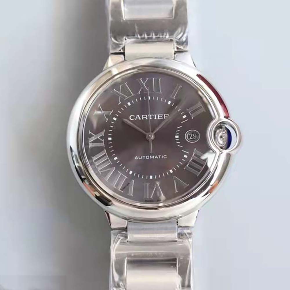 Cartier Women Ballon Bleu De Cartier Watch Manufacture Mechanical 40 mm in Steel-Black (6)