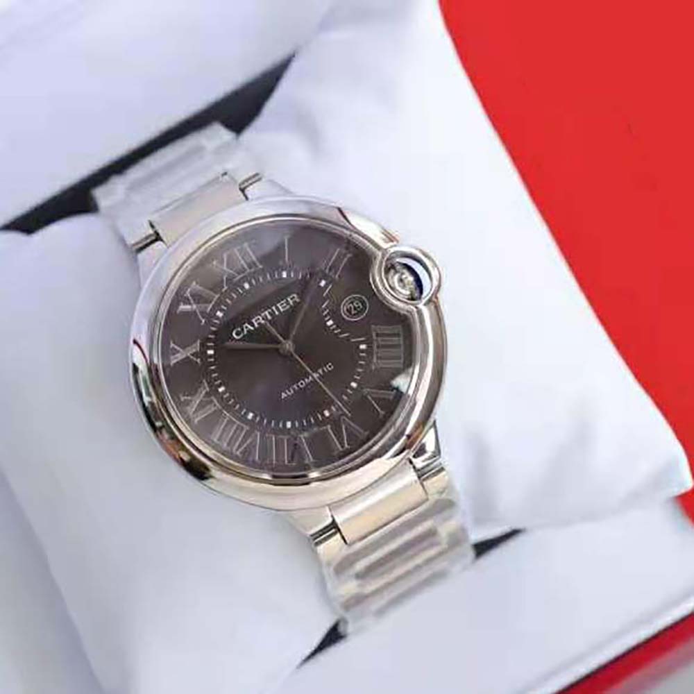 Cartier Women Ballon Bleu De Cartier Watch Manufacture Mechanical 40 mm in Steel-Black (7)