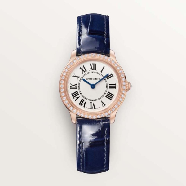 Cartier Women Ronde Louis Cartier Watch 29 mm Quartz Movement in Rose Gold-Navy (1)