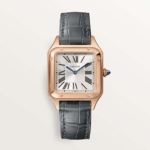 Cartier Women Santos-Dumont Watch Quartz Movement in Rose Gold-Silver