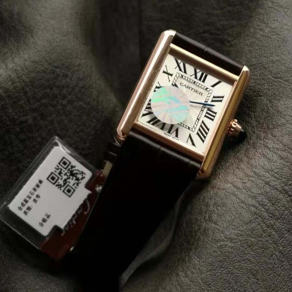 Cartier Women Tank Louis Cartier Watch Manufacture Mechanical in Rose Gold (2)