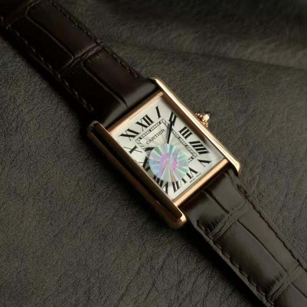 Cartier Women Tank Louis Cartier Watch Manufacture Mechanical in Rose Gold (5)