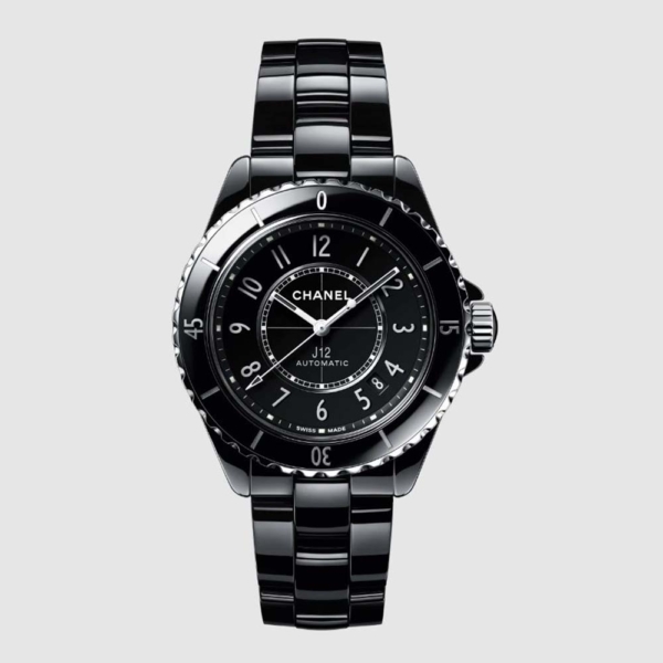 Chanel Women J12 Watch Caliber 12.1 Self-winding 38 mm in Steel-Black (1)