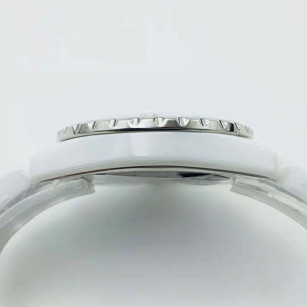 Chanel Women J12 Watch Caliber 12.1 Self-winding 38 mm in Steel-White (8)