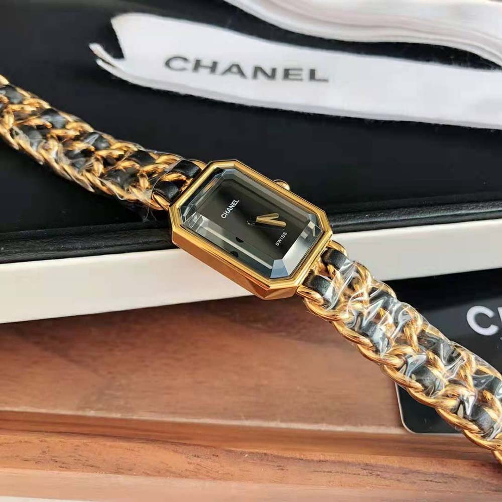 Chanel Women Première Edition Originale Quartz Movement in Steel and Yellow Gold-Black (4)