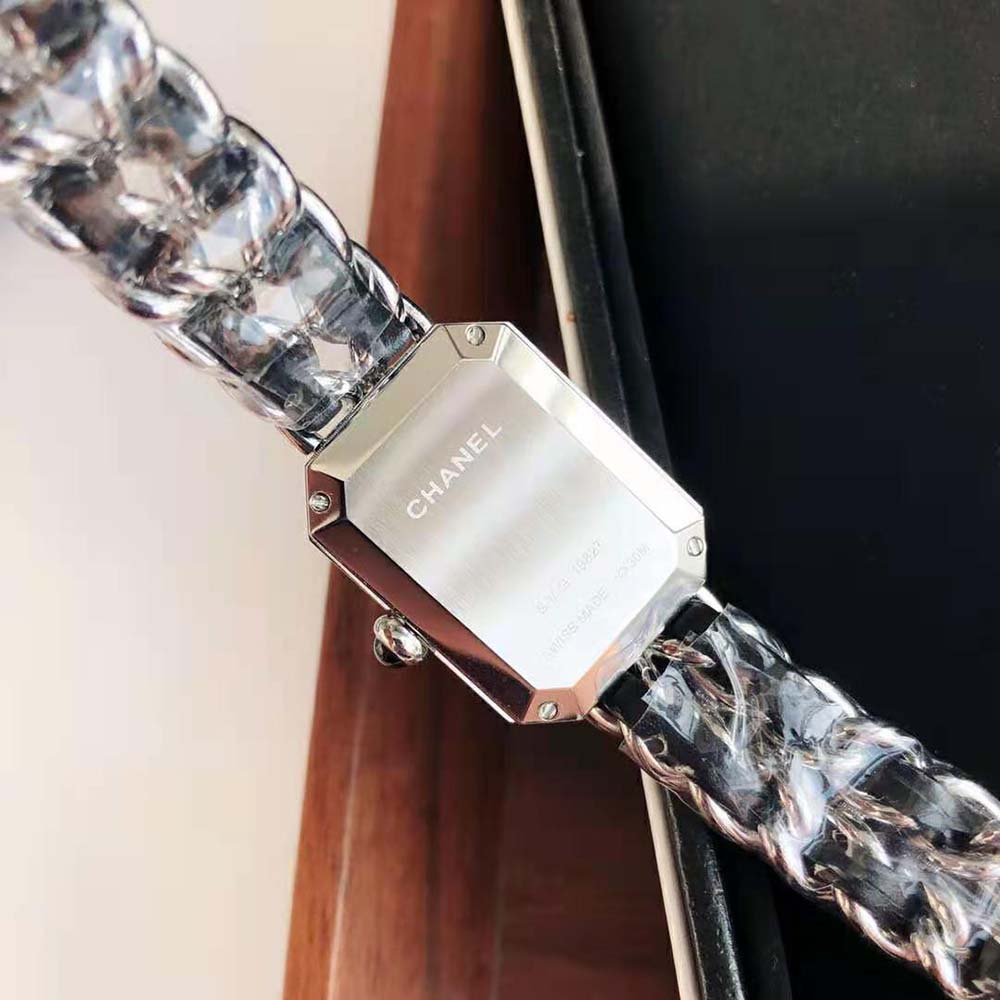 Chanel Women Première Iconic Chain Watch Quartz Movement in Steel-Black (8)