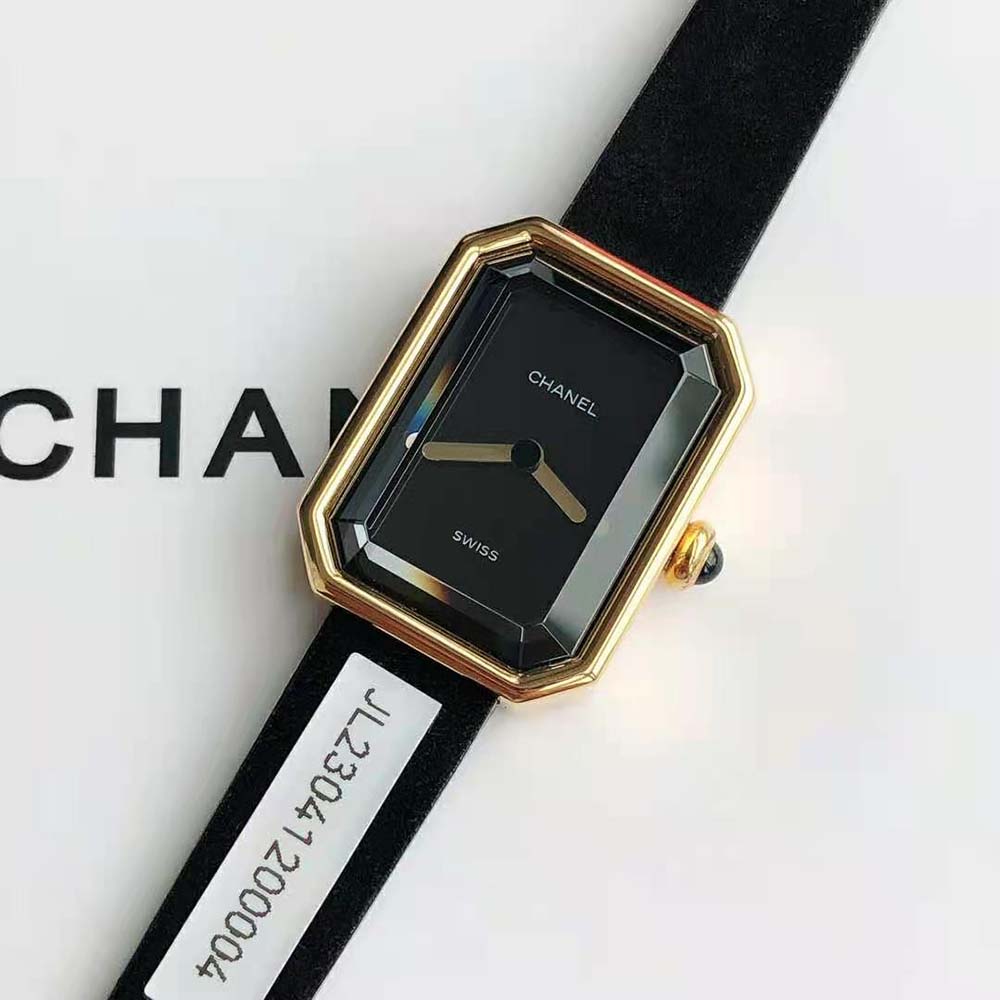 Chanel Women Première Ribbon Watch Quartz Movement in Yellow Gold-Black (3)