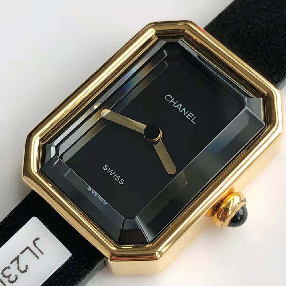 Chanel Women Première Ribbon Watch Quartz Movement in Yellow Gold-Black (4)