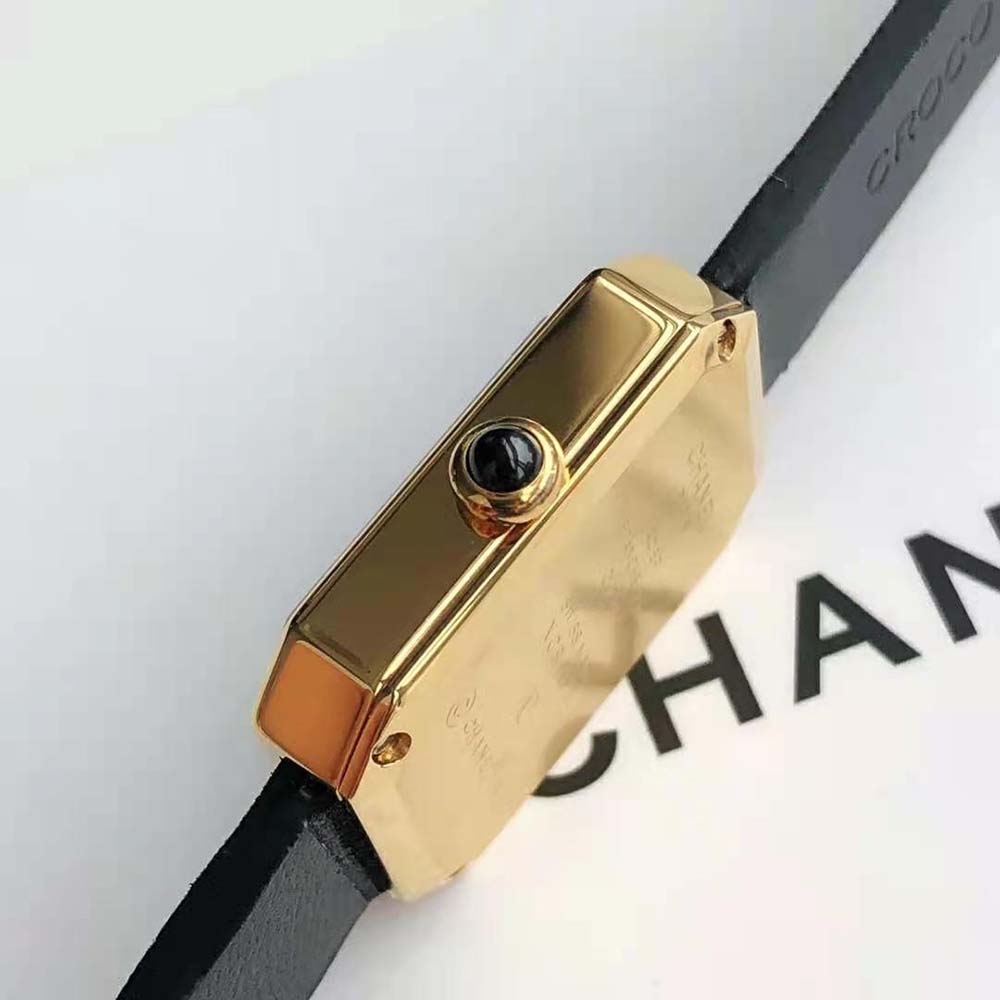 Chanel Women Première Ribbon Watch Quartz Movement in Yellow Gold-Black (5)