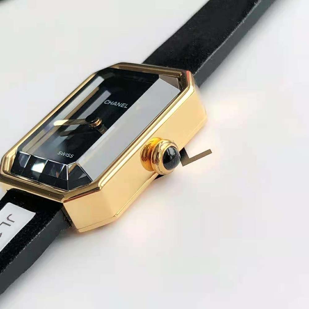 Chanel Women Première Ribbon Watch Quartz Movement in Yellow Gold-Black (6)