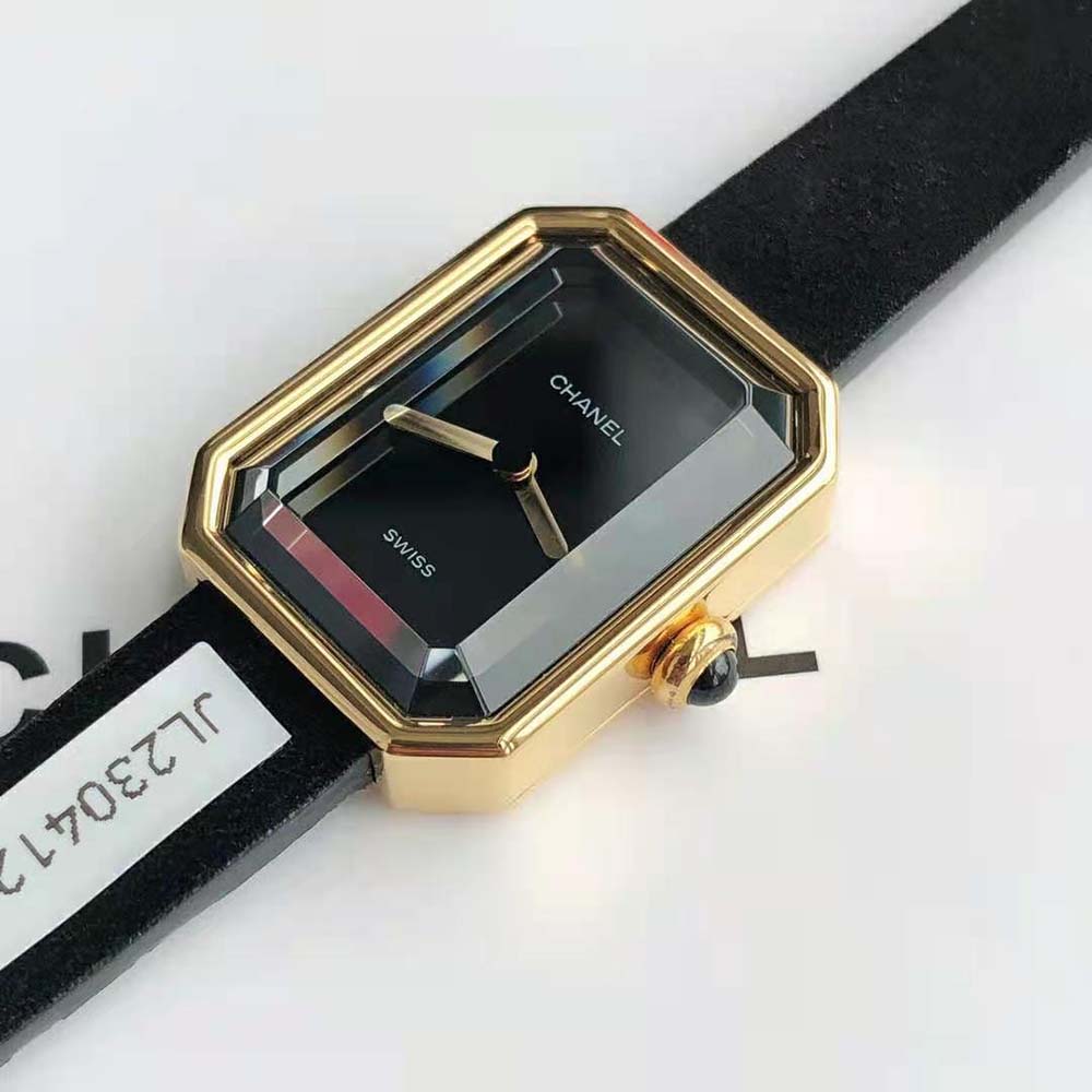Chanel Women Première Ribbon Watch Quartz Movement in Yellow Gold-Black (7)