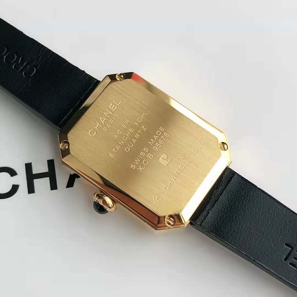 Chanel Women Première Ribbon Watch Quartz Movement in Yellow Gold-White (6)