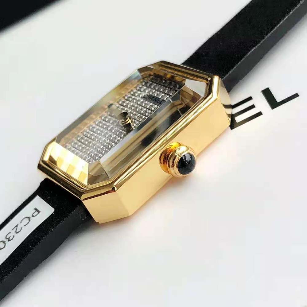 Chanel Women Première Ribbon Watch Quartz Movement in Yellow Gold-White (8)