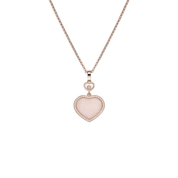 Chopard Women Happy Hearts Pendant in Rose Gold-Pink (1)
