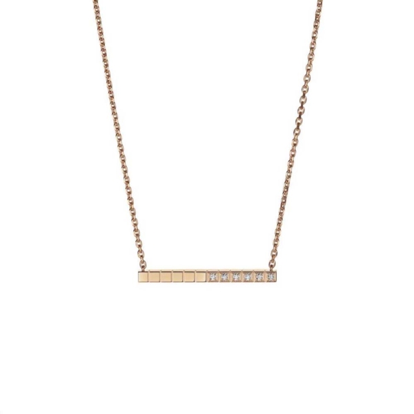 Chopard Women Ice Cube Necklace in Rose Gold (1)