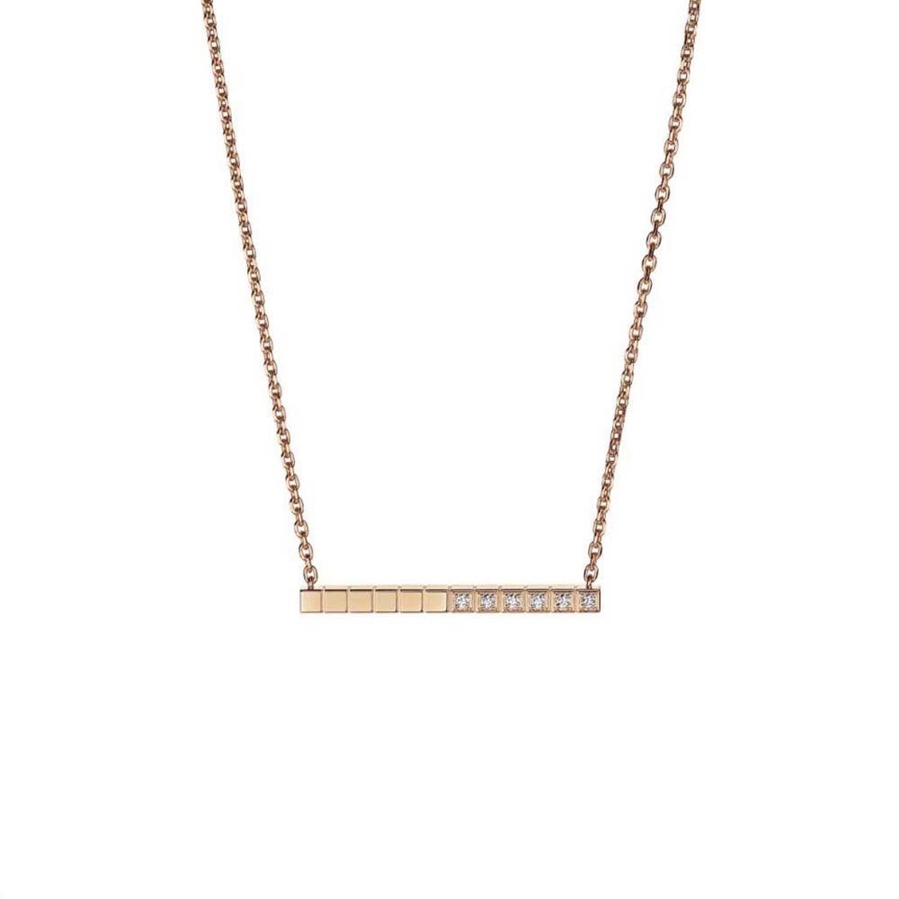 Chopard Women Ice Cube Necklace in Rose Gold (1)