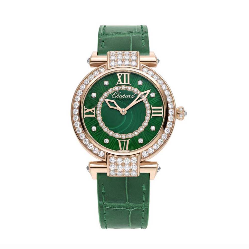 Chopard Women Imperiale Joaillerie Self-winding 36 mm in Rose Gold-Green (1)