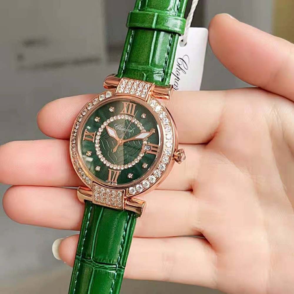 Chopard Women Imperiale Joaillerie Self-winding 36 mm in Rose Gold-Green (4)