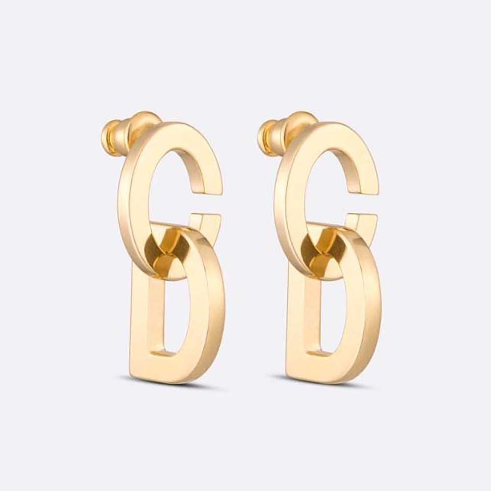 Dior Women CD Lock Earrings Gold-Finish Metal