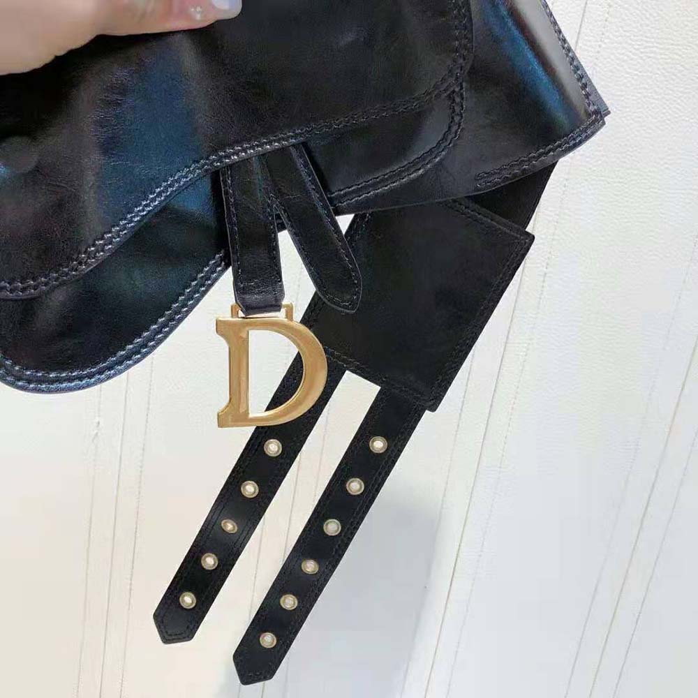 Dior Women Saddle Belt Black Smooth Calfskin 13.5 CM (7)