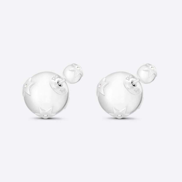 Dior Women Tribales Earrings Silver and Silver-Tone Crystals (1)