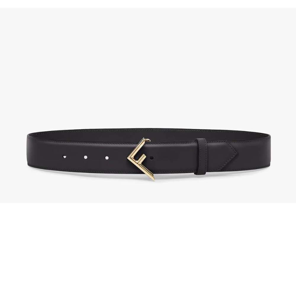 Fendi Women Black Leather Belt (1)