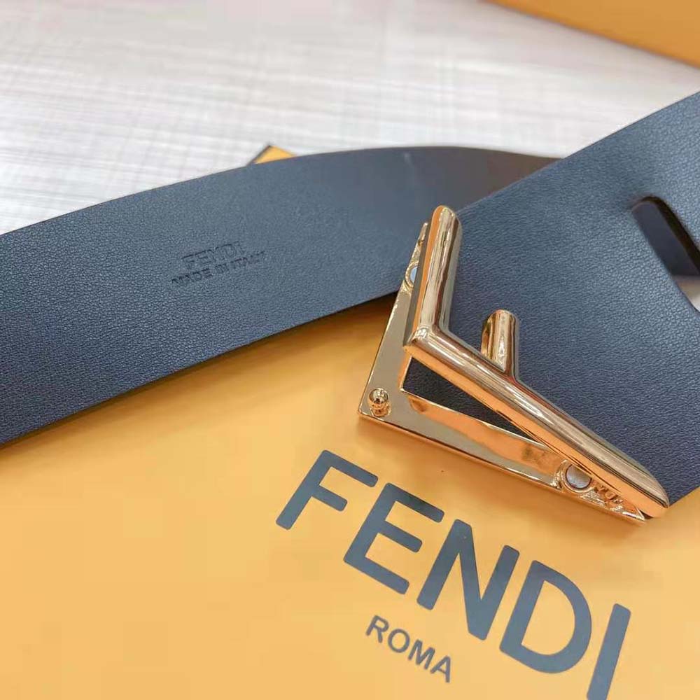 Fendi Women Black Leather Belt (4)