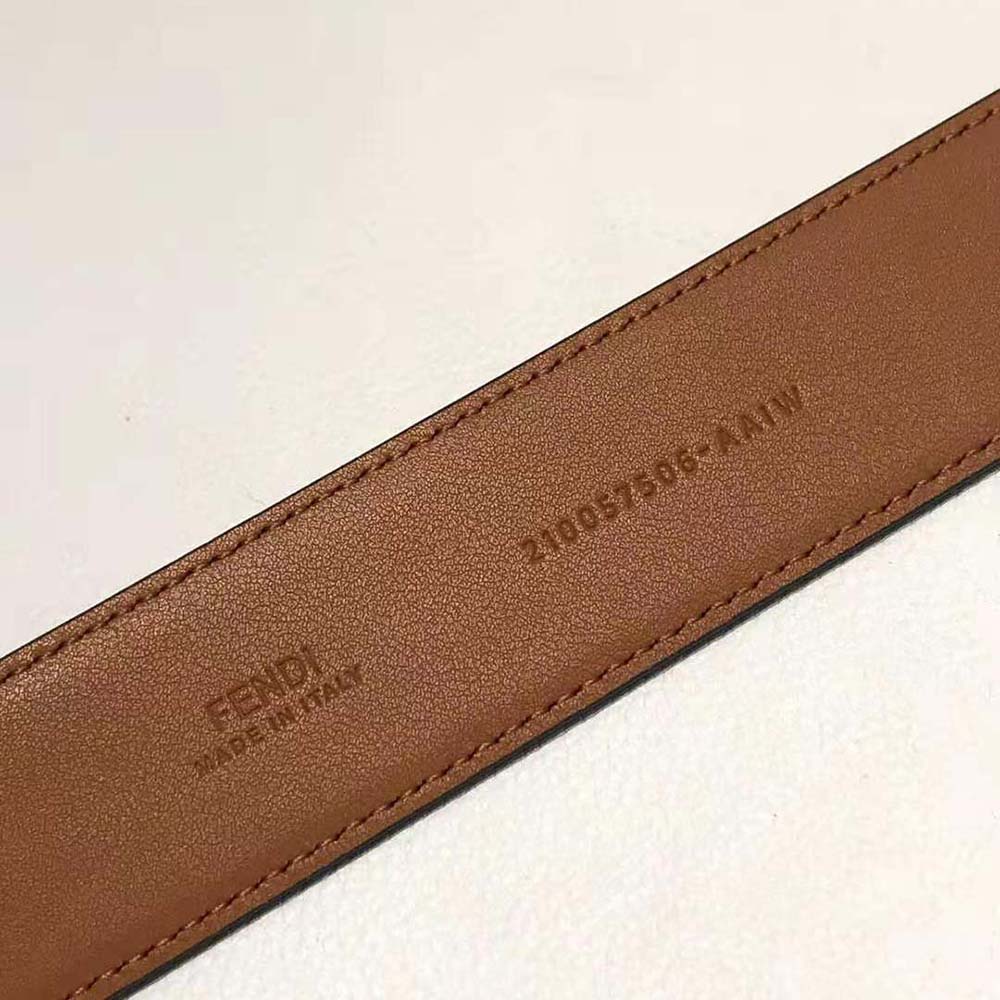 Fendi Women Brown Leather Belt (5)