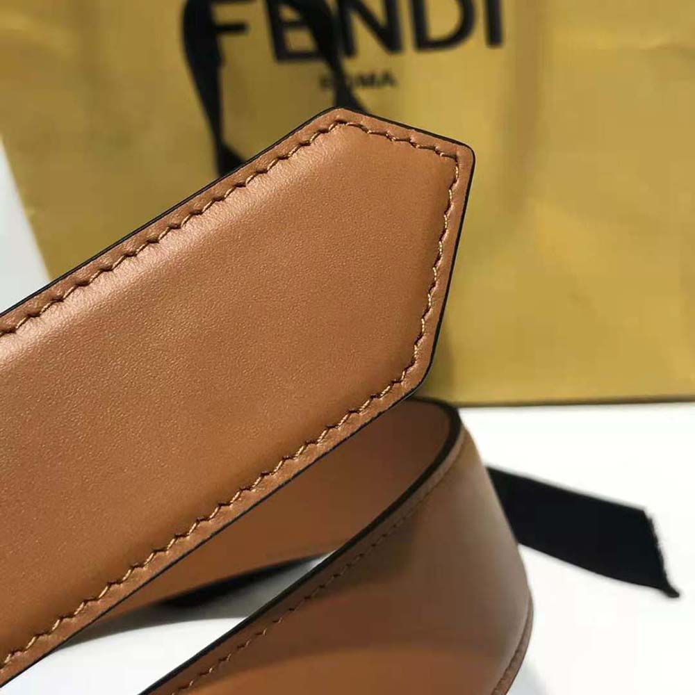 Fendi Women Brown Leather Belt (9)