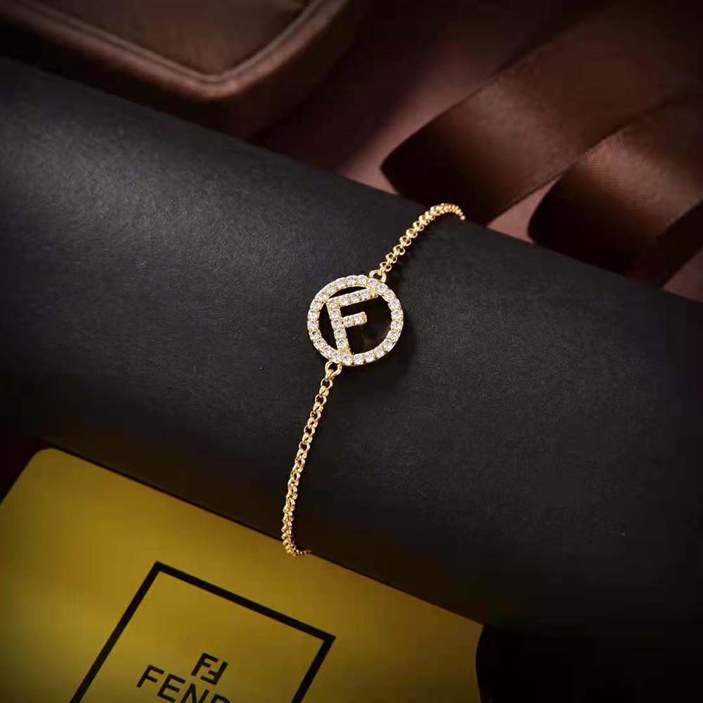 Fendi Women F Is Fendi Bracelet Gold-coloured (4)
