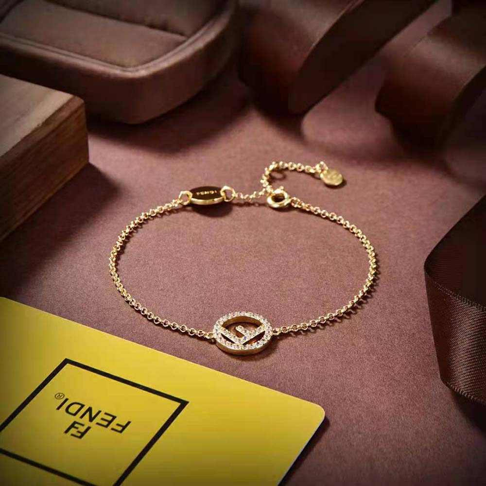 Fendi Women F Is Fendi Bracelet Gold-coloured (6)