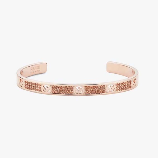 Fendi Women F Is Fendi Bracelet Pink-gold (1)