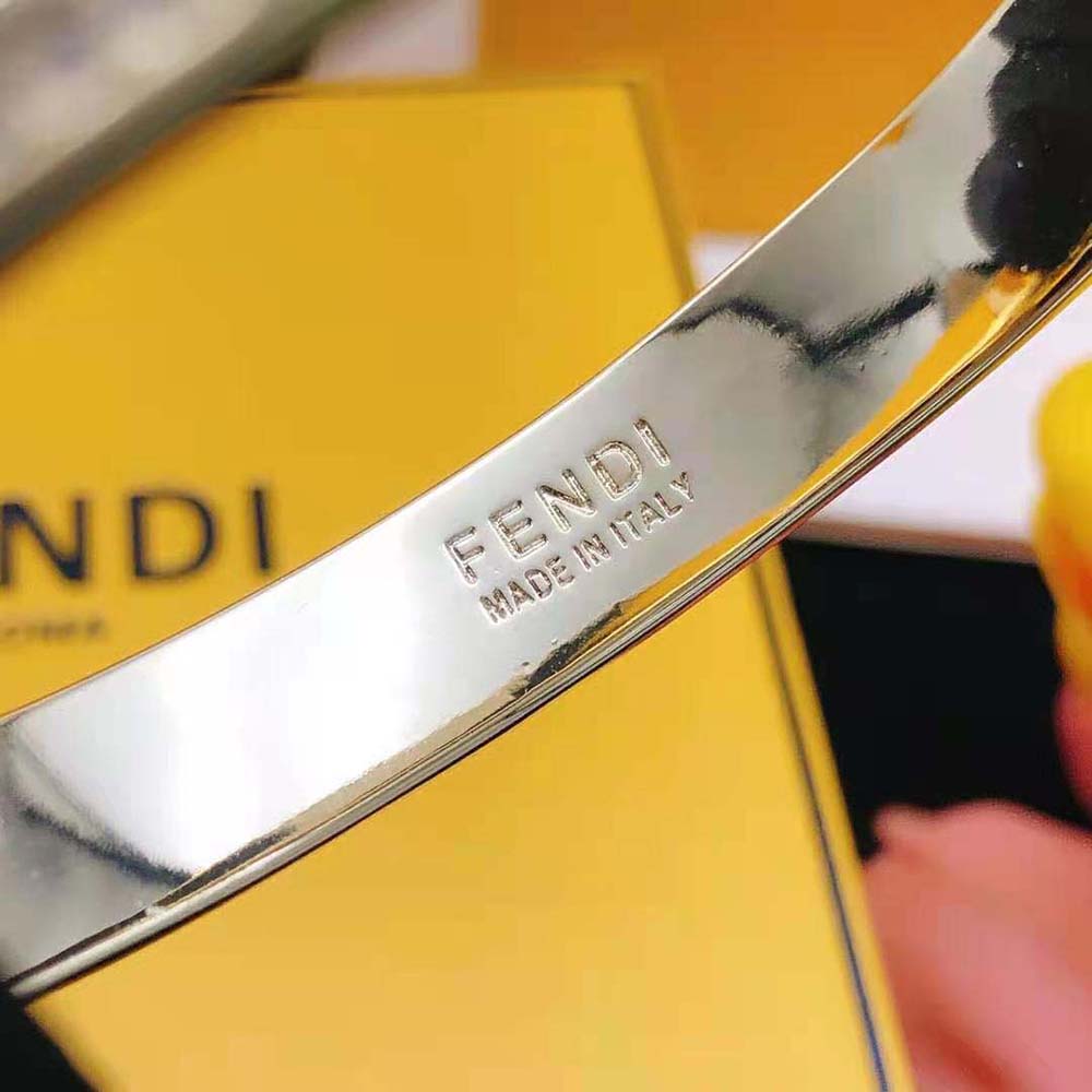 Fendi Women F Is Fendi Bracelet Silver-coloured (4)