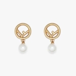 Fendi Women F Is Fendi Earrings Gold-coloured