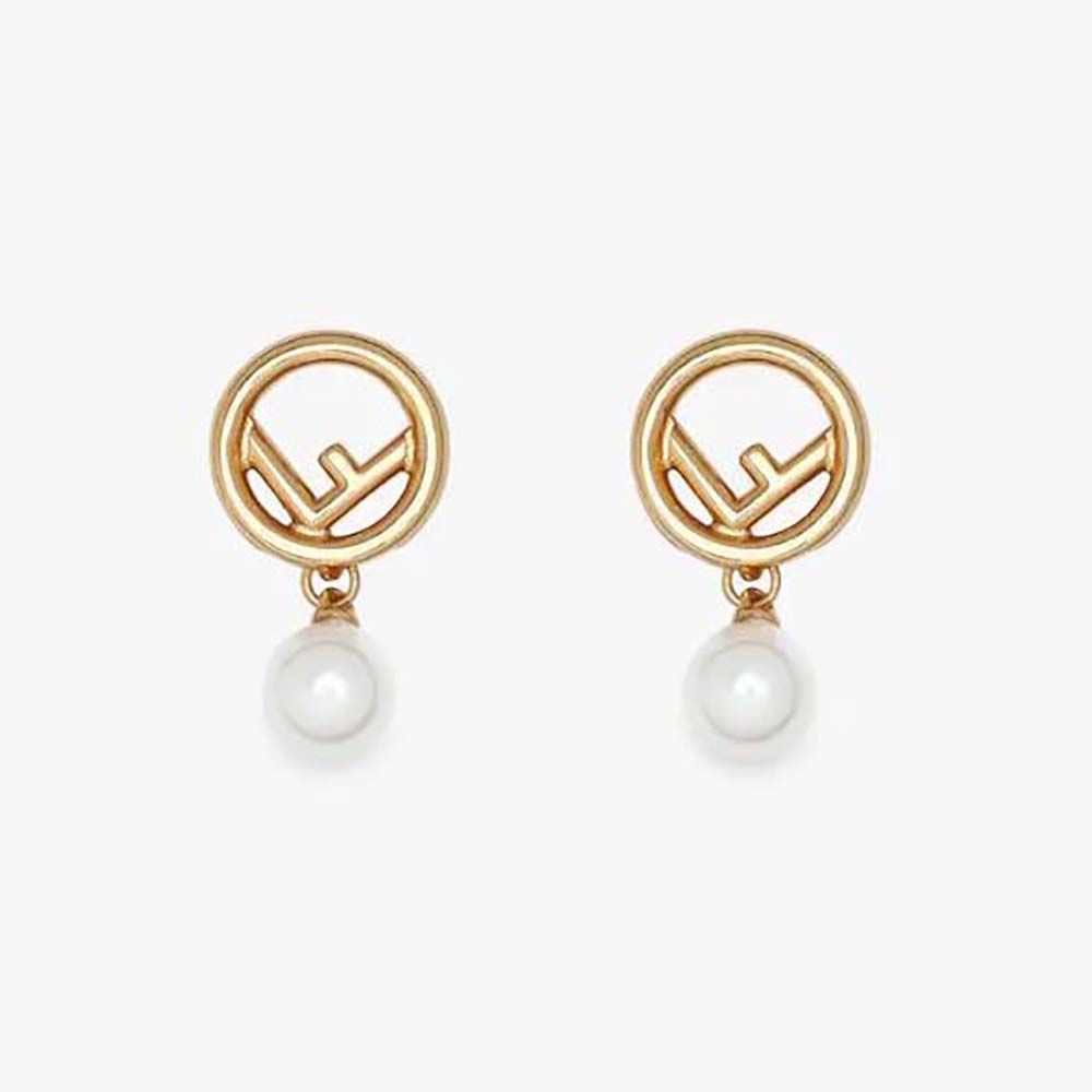 Fendi Women F Is Fendi Earrings Gold-coloured (1)