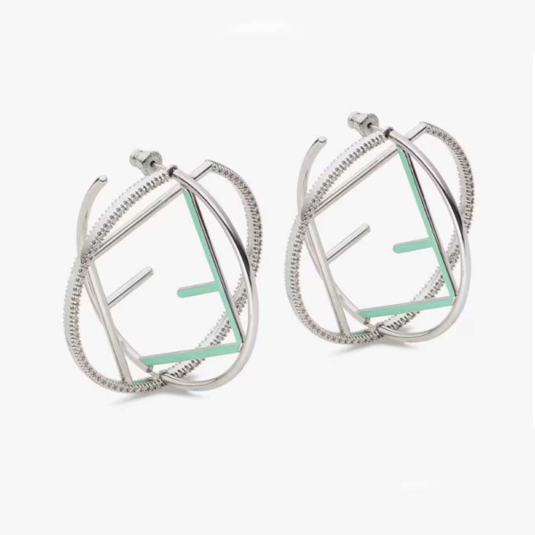 Fendi Women F is Fendi Earrings Silver-coloured (1)